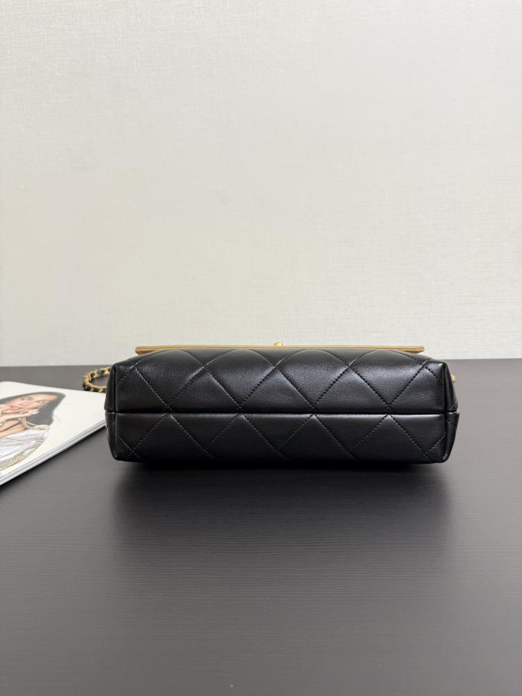 Chanel Quilted Mixed-Material Top Handle Flap Bag
