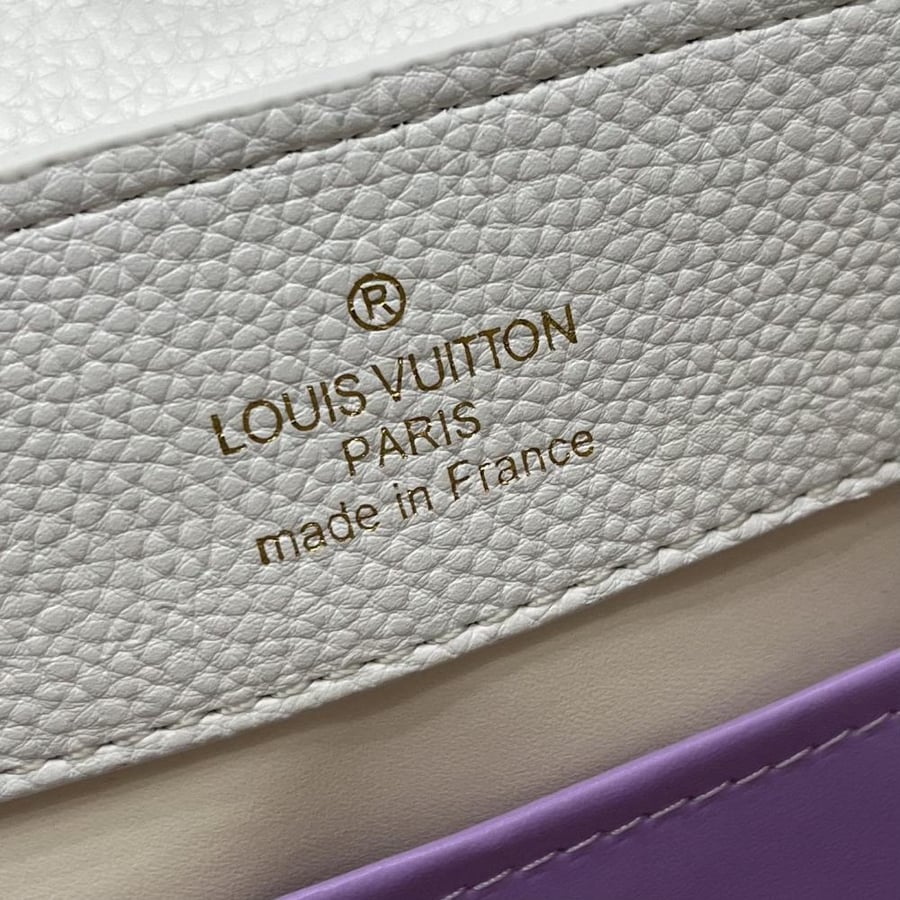 Louis Vuitton Capucines BB Leather Bag with Charms Chain