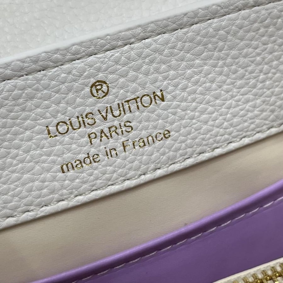 Louis Vuitton Capucines Mini Leather Bag with Charms Chain
