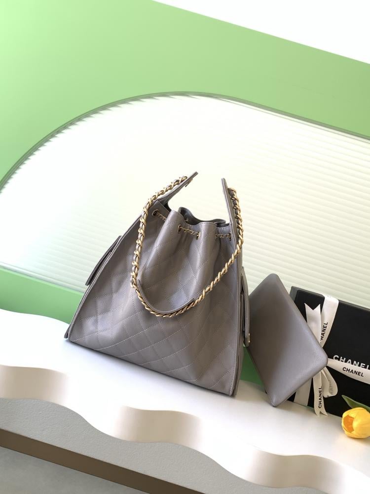 Chanel AS5293 Quilted Hobo Drawstring Bag
