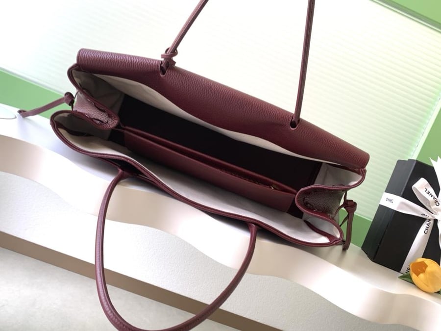 Chanel Grained Leather Tote Bag