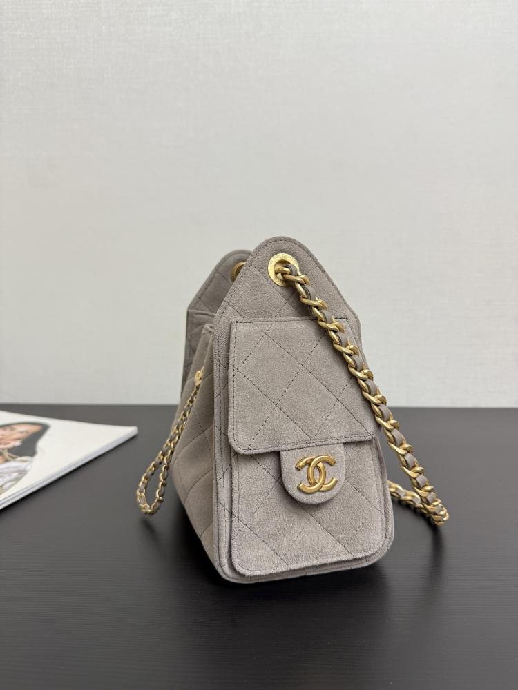 Chanel Quilted Drawstring Tote Bag