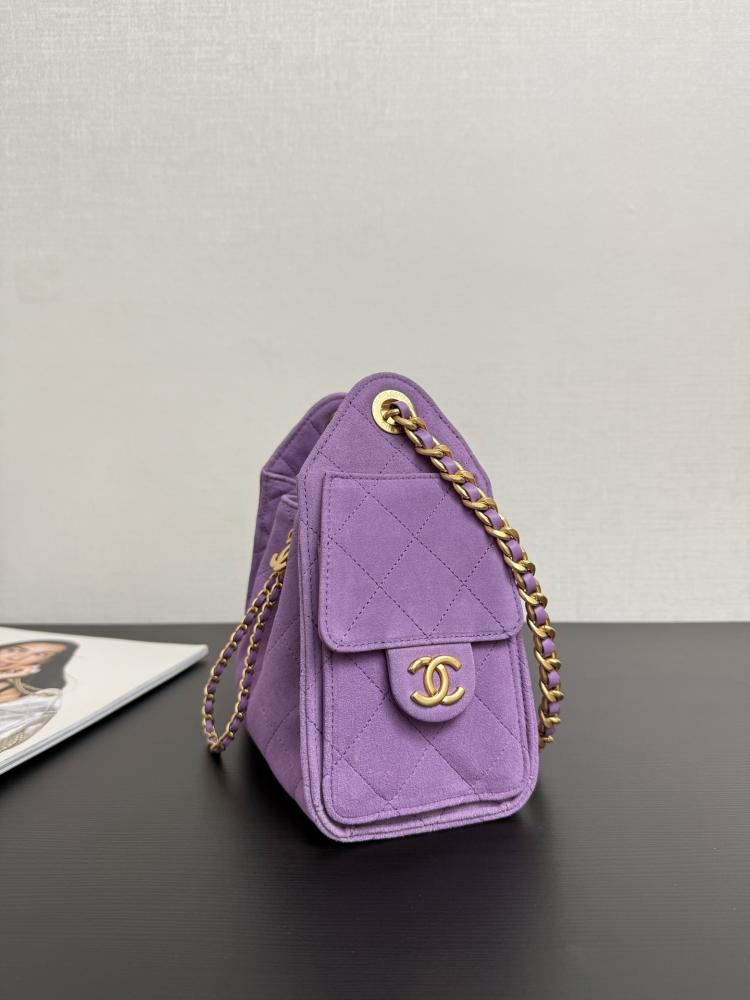 Chanel Quilted Drawstring Tote Bag