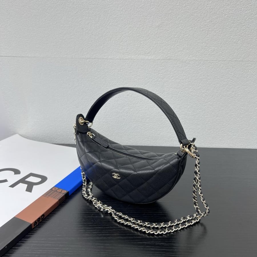 Chanel Quilted Moon Bag