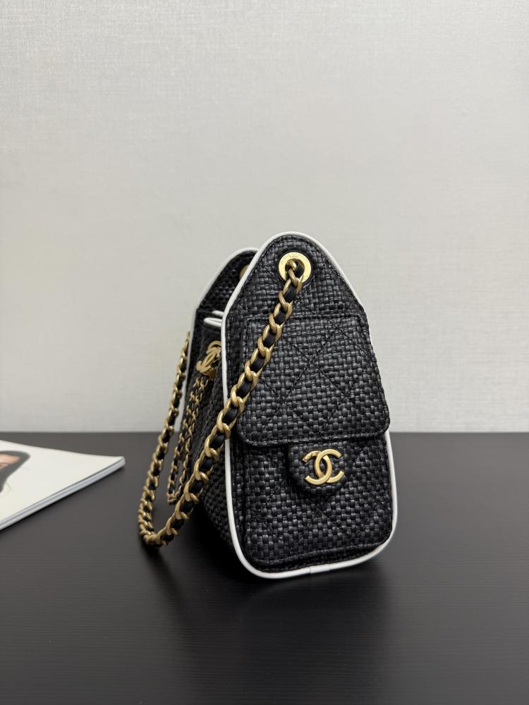 Chanel Quilted Drawstring Tote Bag