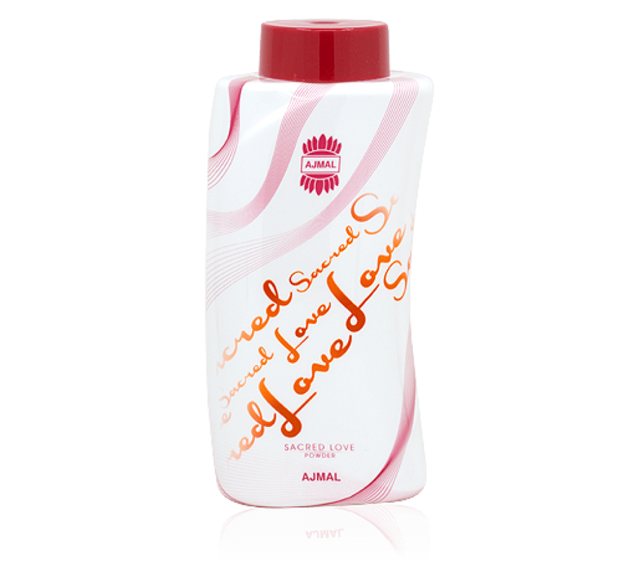 عبوة أجمل بودرة جسم معطرة ساكريد لوف 100 جم