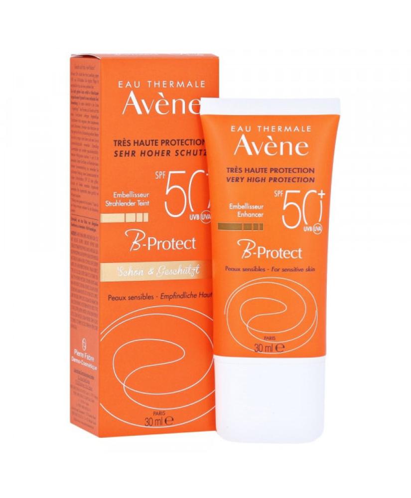 صورة عبوة أفين B Protect واقي شمس ملون SPF50 بلس حجم 30 مل
