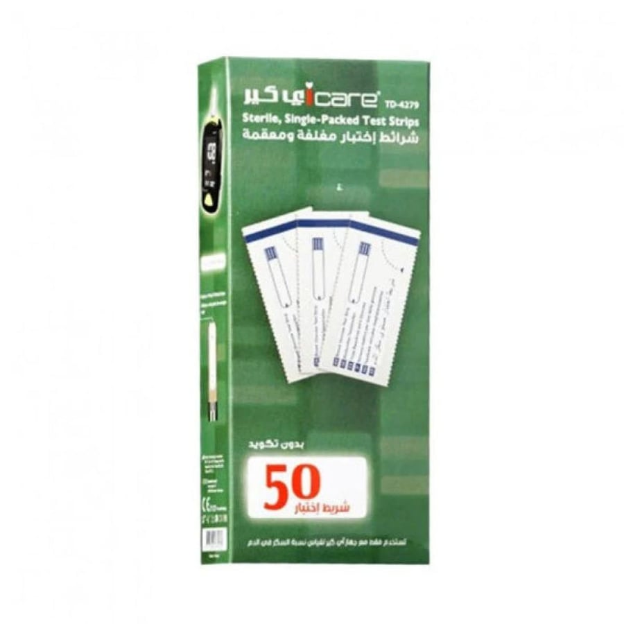صورة I Care TD 4279 شرائط قياس السكر 50 شريط