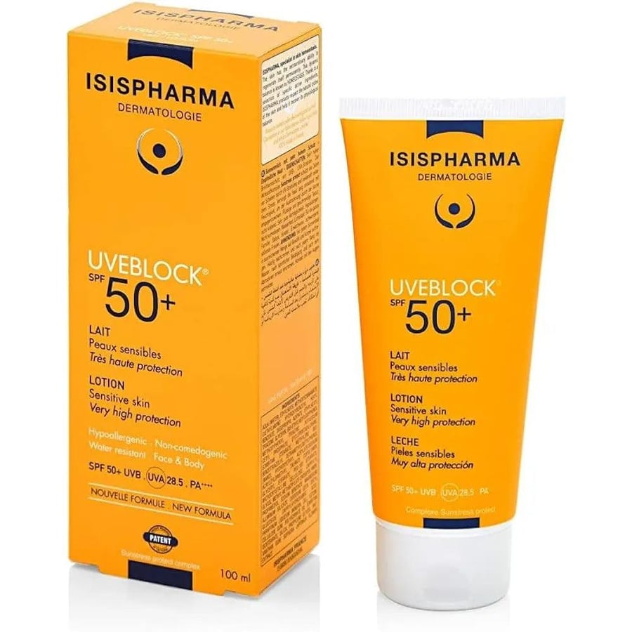 صورة عبوة إيزيس فارما يوف بلوك لوشن واقي شمس SPF 50 بلس حجم 100 مل