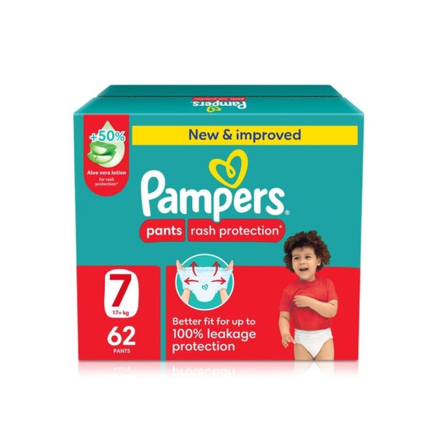 PAMPERS 7 PANTS BOX 62 S