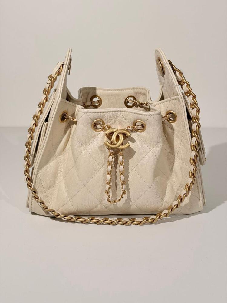 شانيل 25 باغ ميني كافيار نود بيج | Chanel 25 Bag Caviar Mini Nude Beige