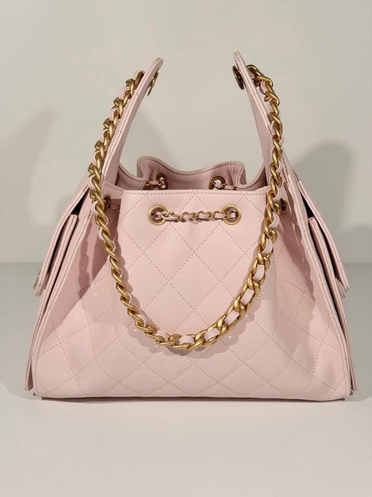 شانيل 25 باغ كافيار وردي فاتح | Chanel 25 Bag Caviar Light Pink