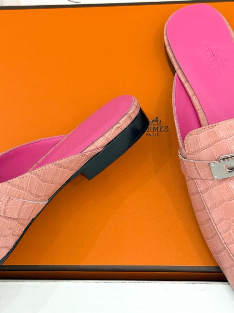 هيرميس مول كيلي جلد تمساح | Hermès Kelly Crocodile Mule