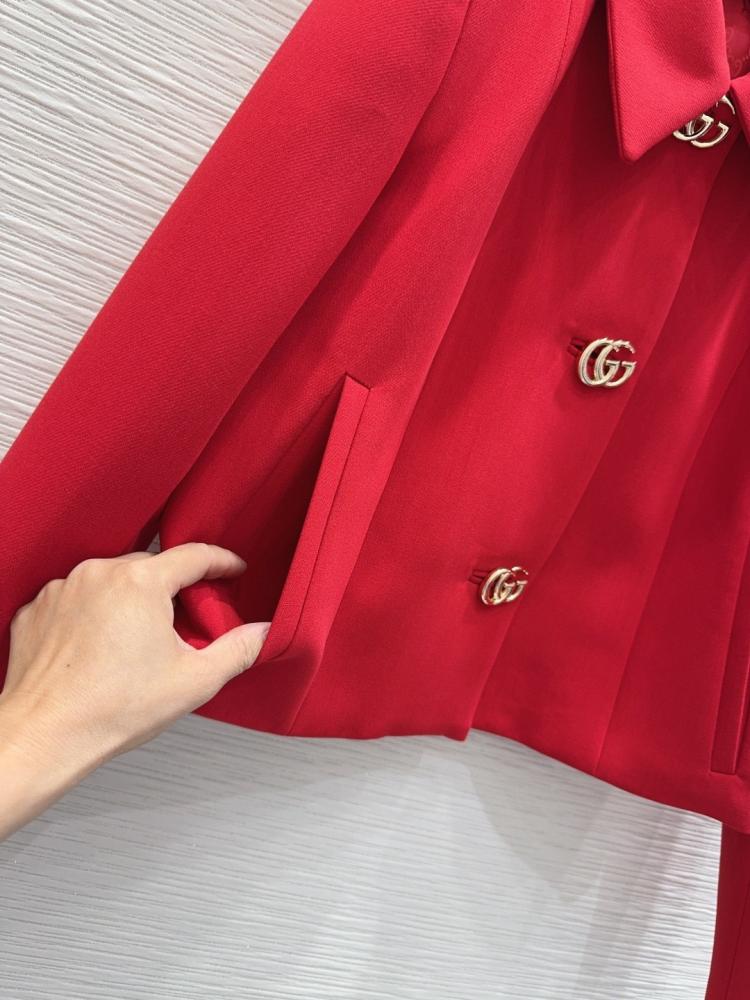 جاكيت قوتشي أحمر فاخر | Gucci Red Jacket