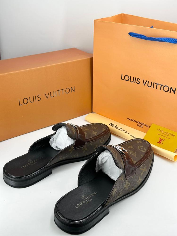LOUIS VUITTONEasy Mules 'Black Monogram'