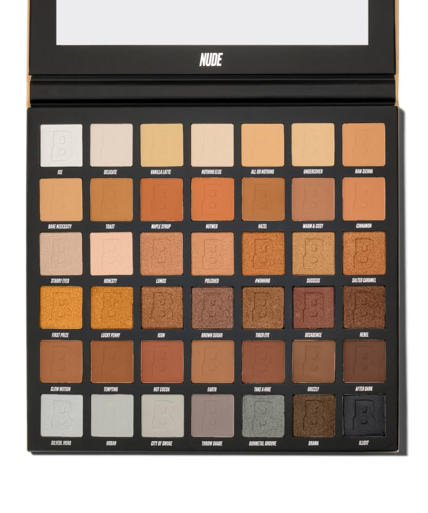Beauty Bay eyeshadow palette of 42 nude colors