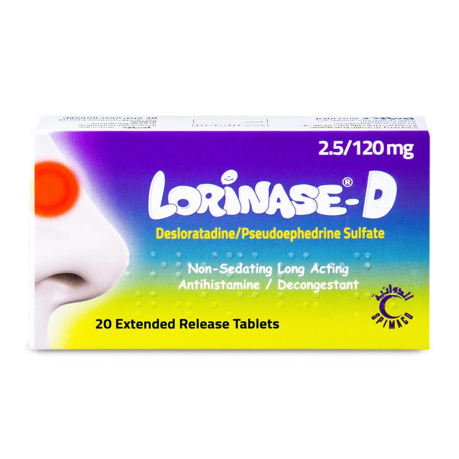 LORINASE-D 2.5-120 MG 20 TAB