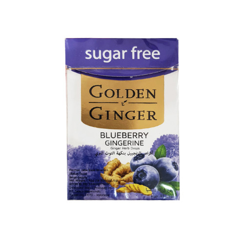 GOLDEN GINGER HERB DROPS 45G BLUEBERRY