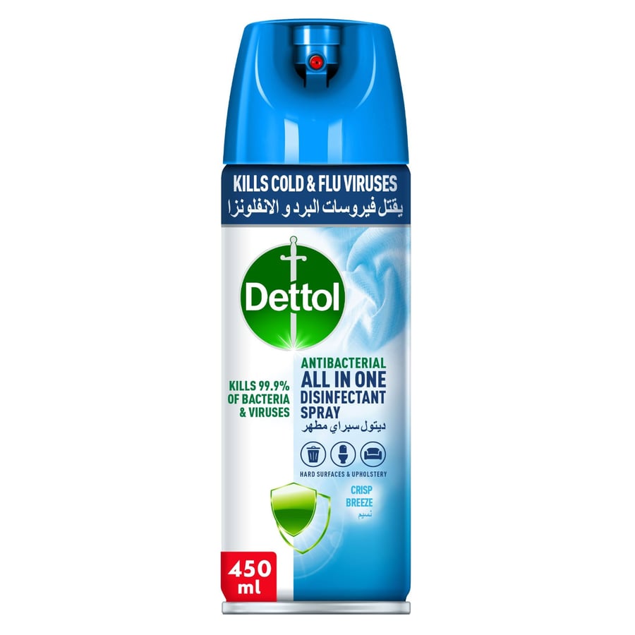 DETTOL DIS.SPRAY 450ML CRISP BREEZE