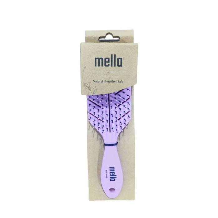 MELLA HAIR BRUSH PB004 LIGHT PURPLE OVAL