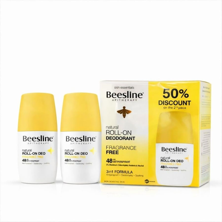 BEESLINE ROLL-ON 50ML FRAGRANCE FREE WHITE + 50% DIS ON 2ND