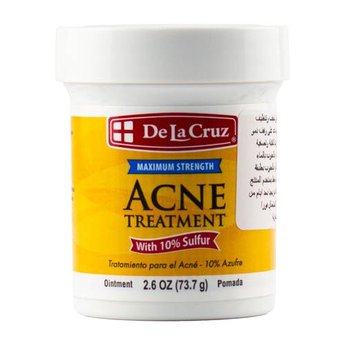 DE LA CRUZ ACNE TREATMENT 73.7GM 10% SULFUR OINTMENT