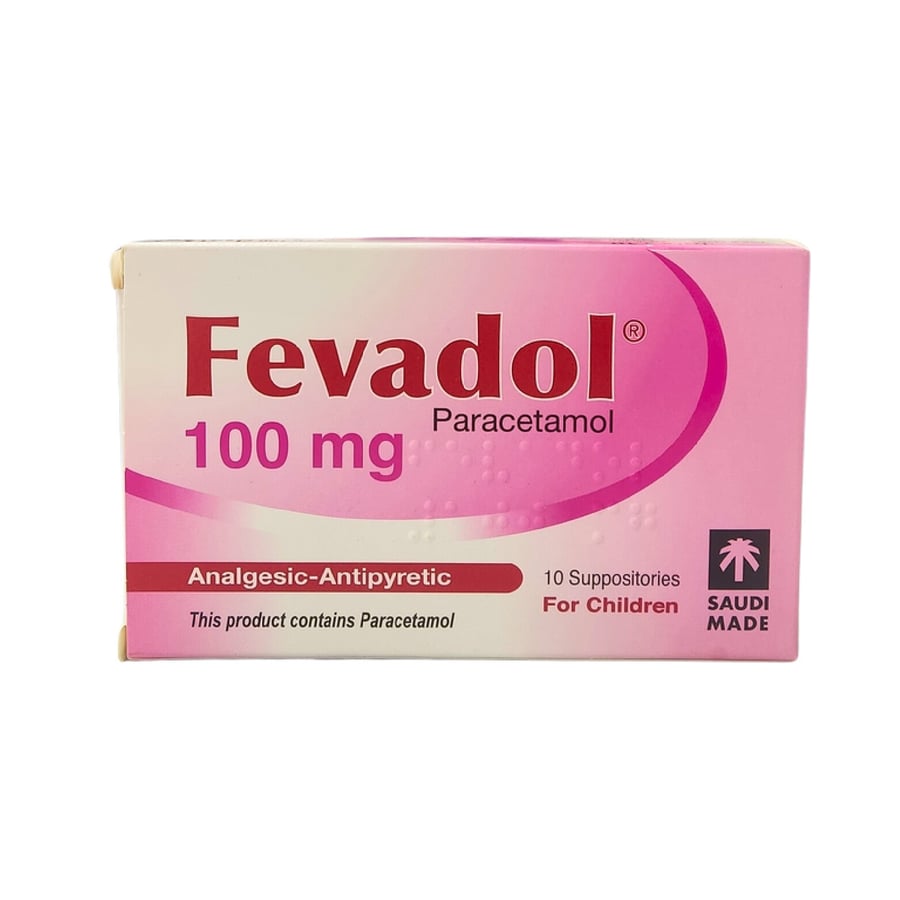 FEVADOL 100MG 10 SUPP