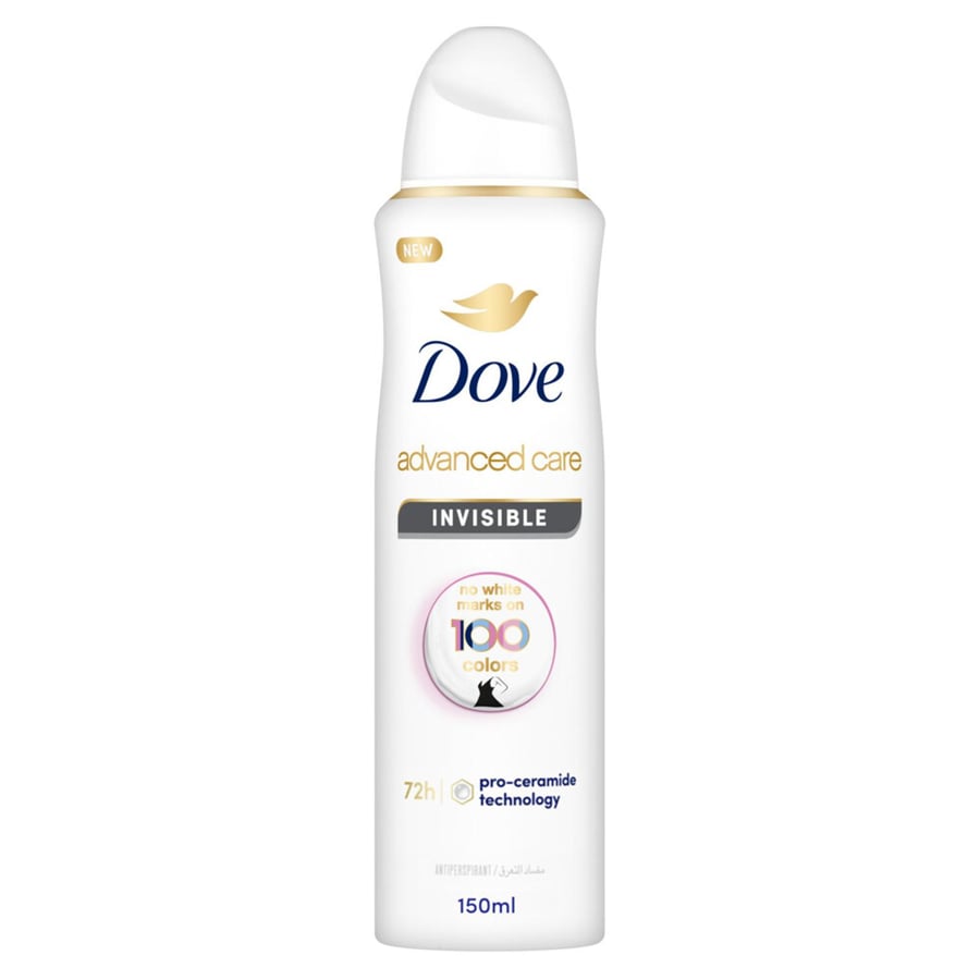 DOVE D.SPRAY 150ML ADVANCED CARE INVISIBLE