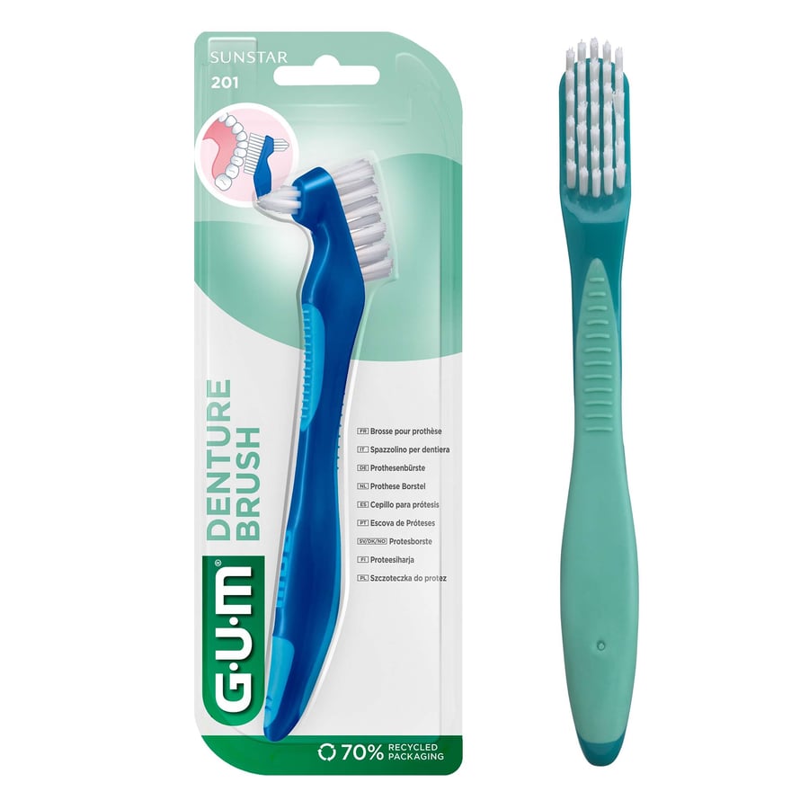 GUM 201 DENTURE BRUSH