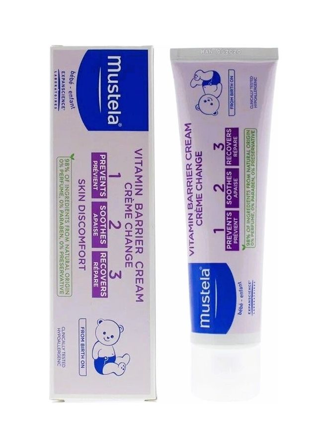 MUSTELA BEBE VITAMIN BARRIER CREAM 123 50ML