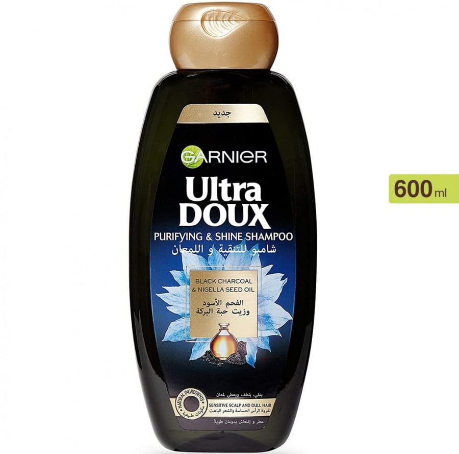 GAR UD SH 600ML BLACK CHARCOAL AND NIGELLA SEED OIL