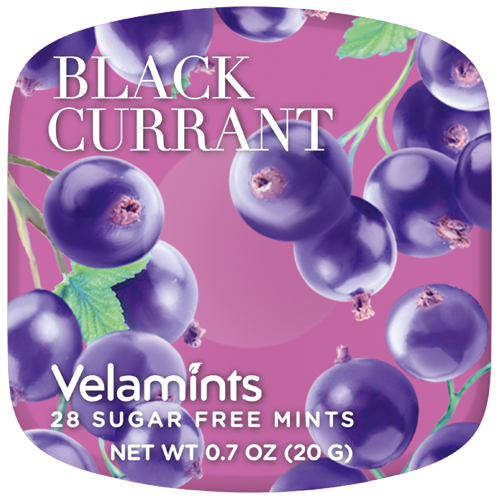 VELAMINTS BLACK CURRANT 28 SF MINTS