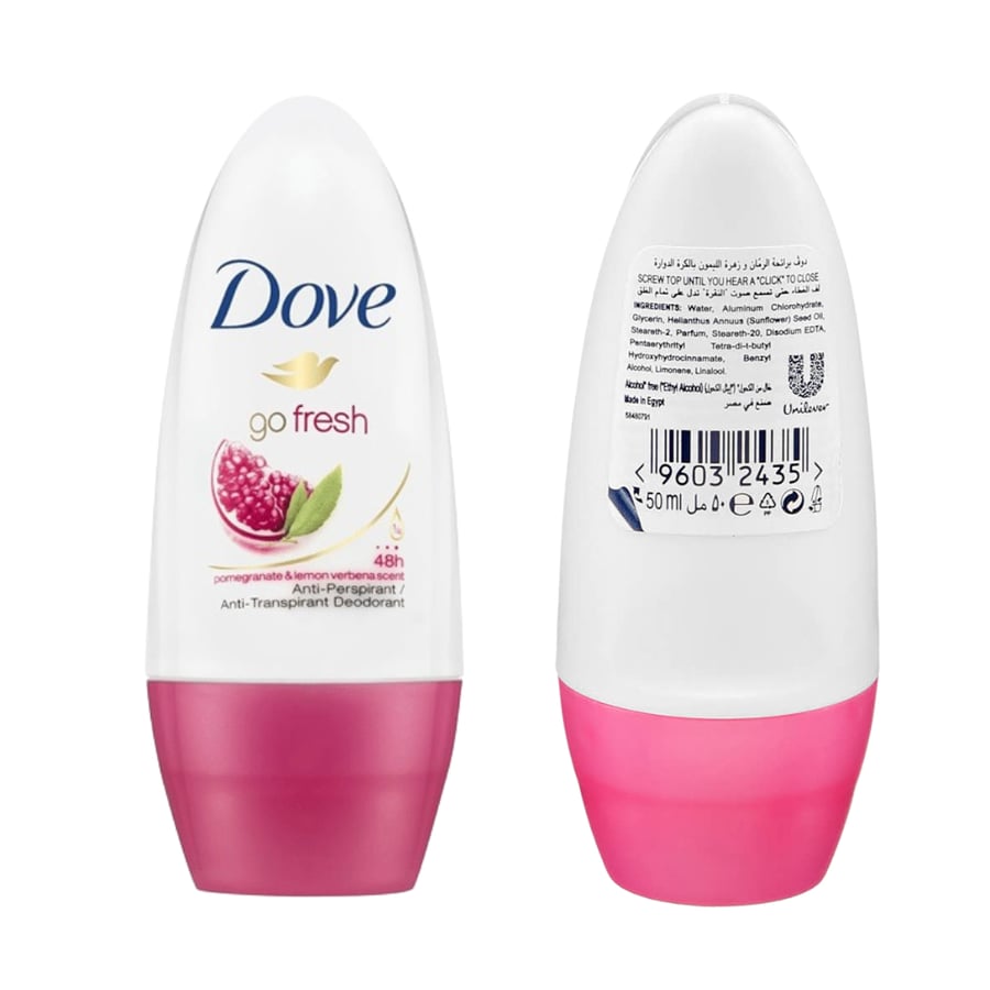 DOVE DEO ROLL 50ML GO FRESH POMEGRANATE