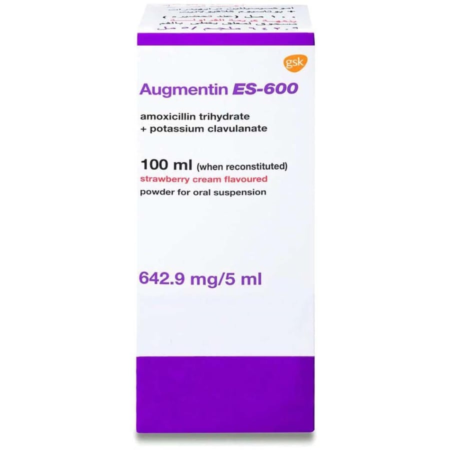 AUGMENTIN ES-600 642.9MG 100ML SUSP