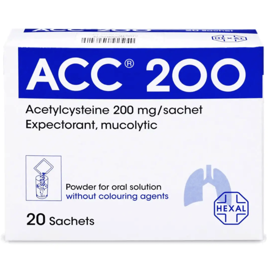 ACC 200MG POWDER FOR O.SOLUTION 20 SACHETS