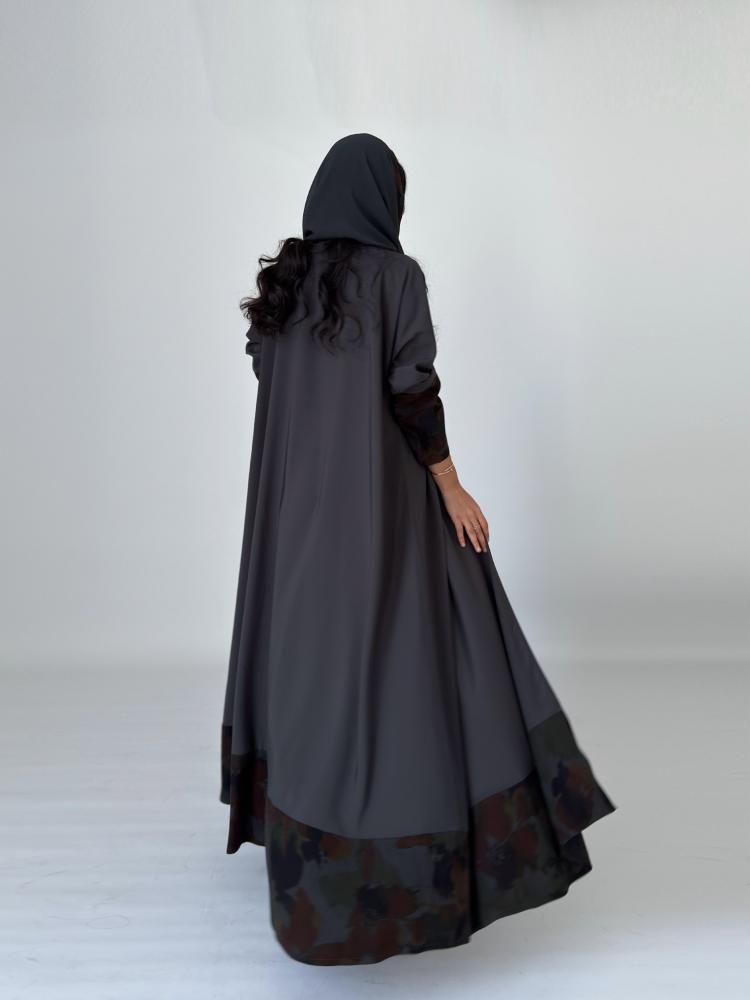 عباية  الرمادي الفاخر