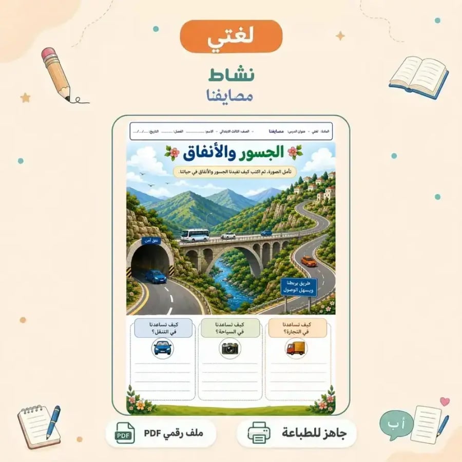 نشاط مصايفنا - كتابة تفاعلية