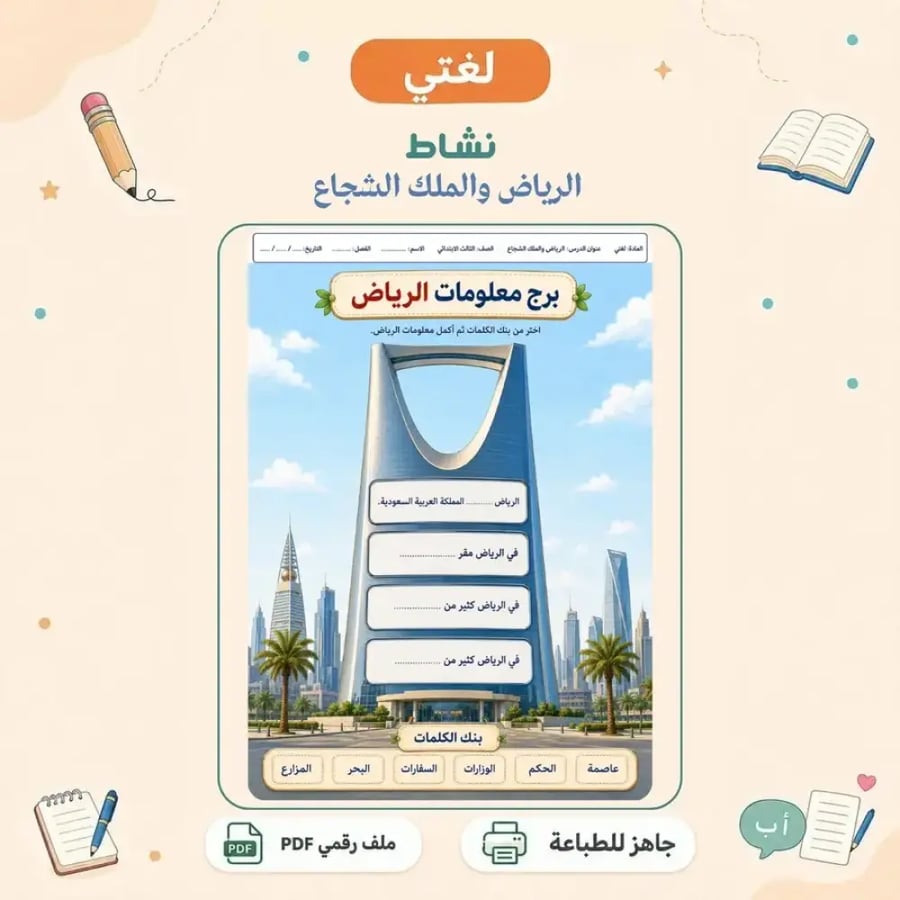 نشاط الرياض والملك الشجاع - كتابة تفاعلية