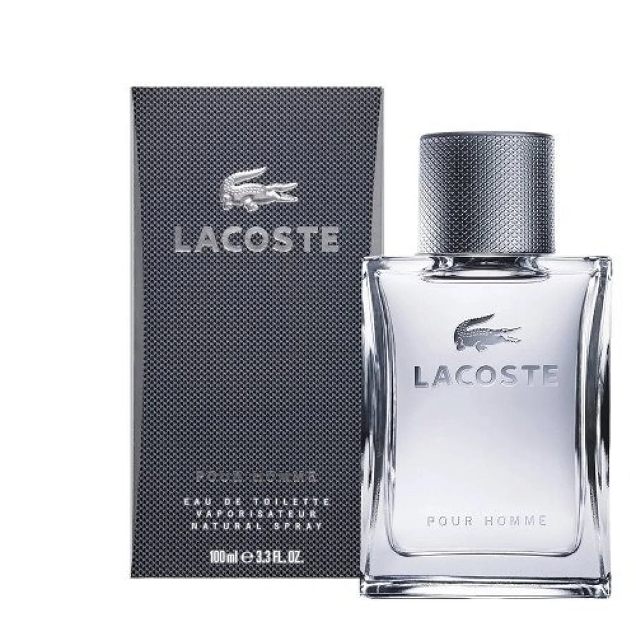 عطر لاكوست بور هوم الرجالي الرصاصي تواليت 100مل ـ بوتيك الاناقة