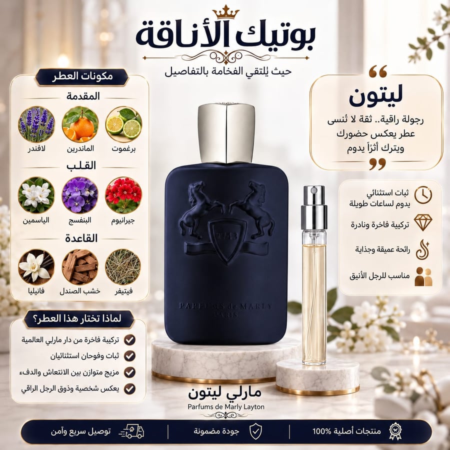 عينة مارلي ليتون او دو بارفيوم 5 مل ـ بوتيك الاناقة