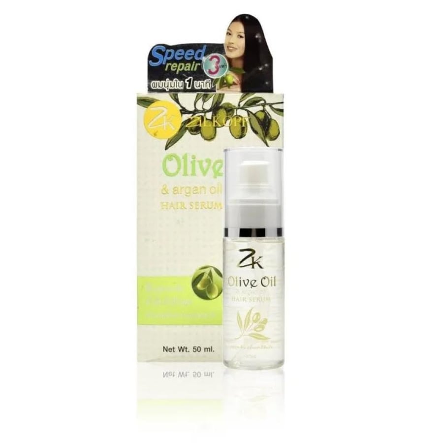 Hair serum with olive oil and argan from Zelkopf 50 ml hair serum treatment for restoring damaged hair