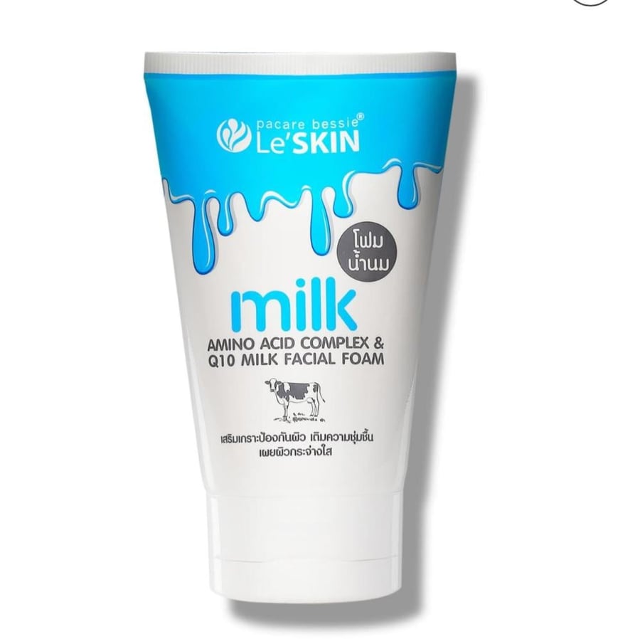 رغوة الوجه بالحليب Q10 ومركب الأحماض الأمينية من Le' SKIN بحجم 100 مل.