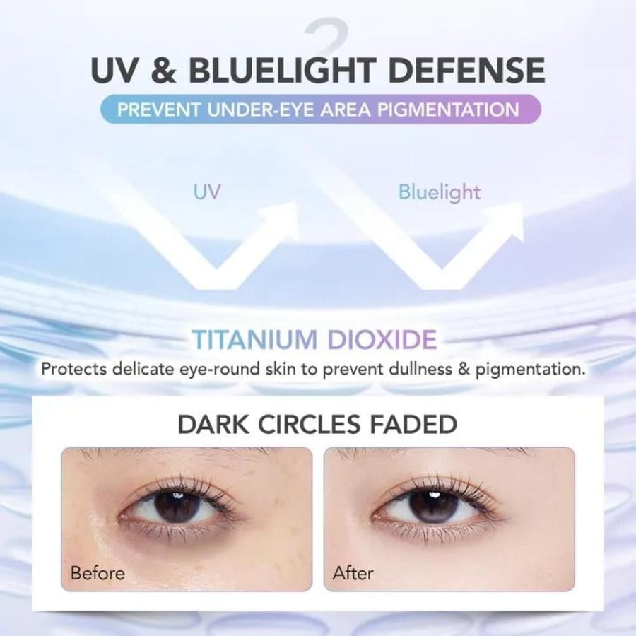 Advanced eye serum Radiance Glow with lightweight serum texture, enriched with 3X vitamin C, niacinamide, sakura extract, collagen, and peptides