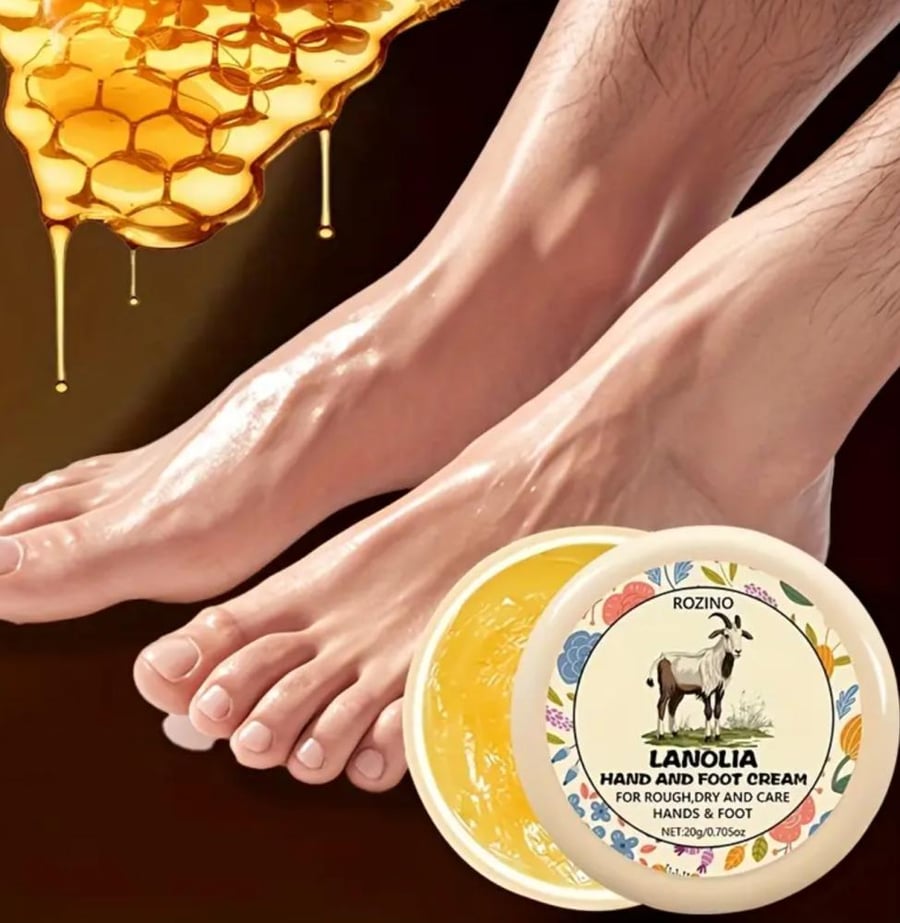 Lanoline ointment from ROZINO for dry and cracked hands and feet - deep hydration for 72
