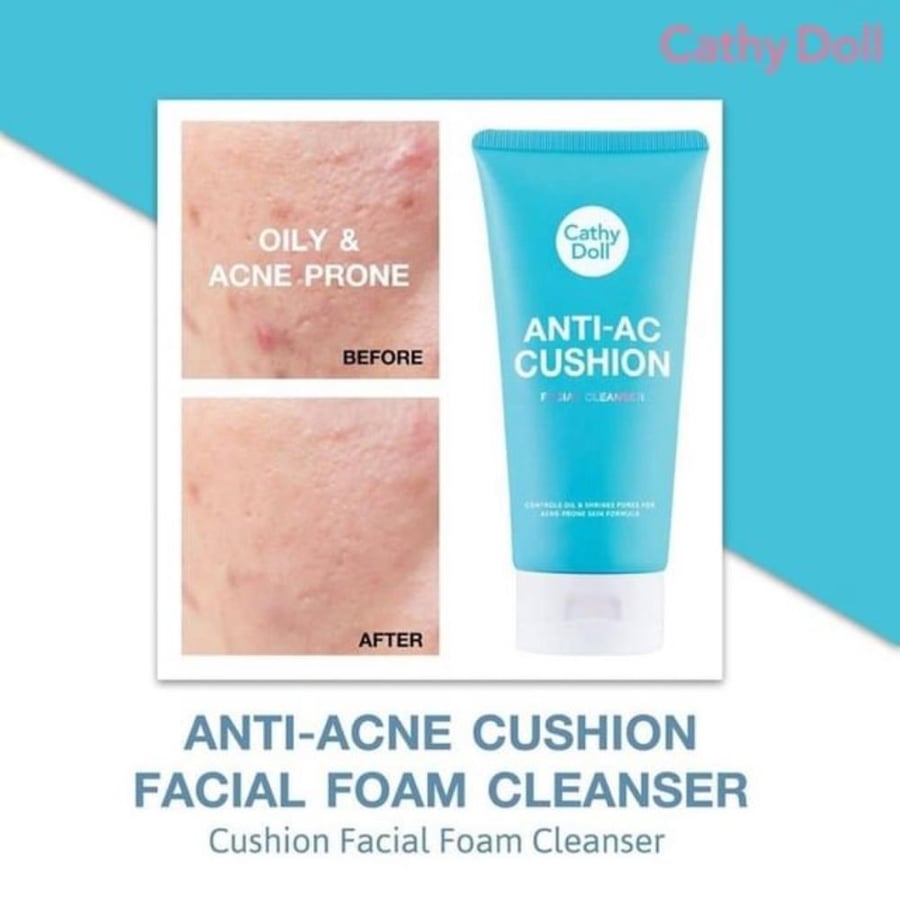 Foaming cleanser for exfoliating skin, anti-acne with tea tree extract from Cathy Doll 120 ml