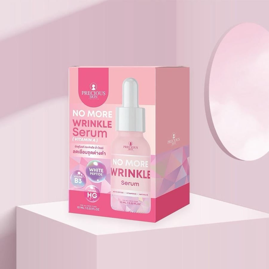 White concentrated facial serum with the extract of Thailand's precious points for the skin, no more wrinkles
