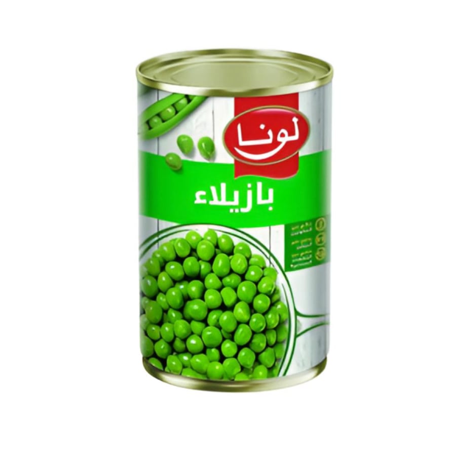 لونا بازلاء خضراء معلبة 380غ
