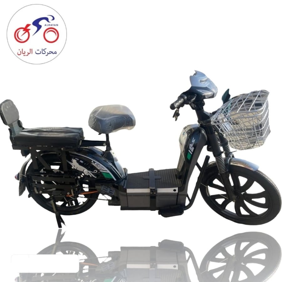 دباب كهربائي مقعد دراجة  لون اسود EB-7