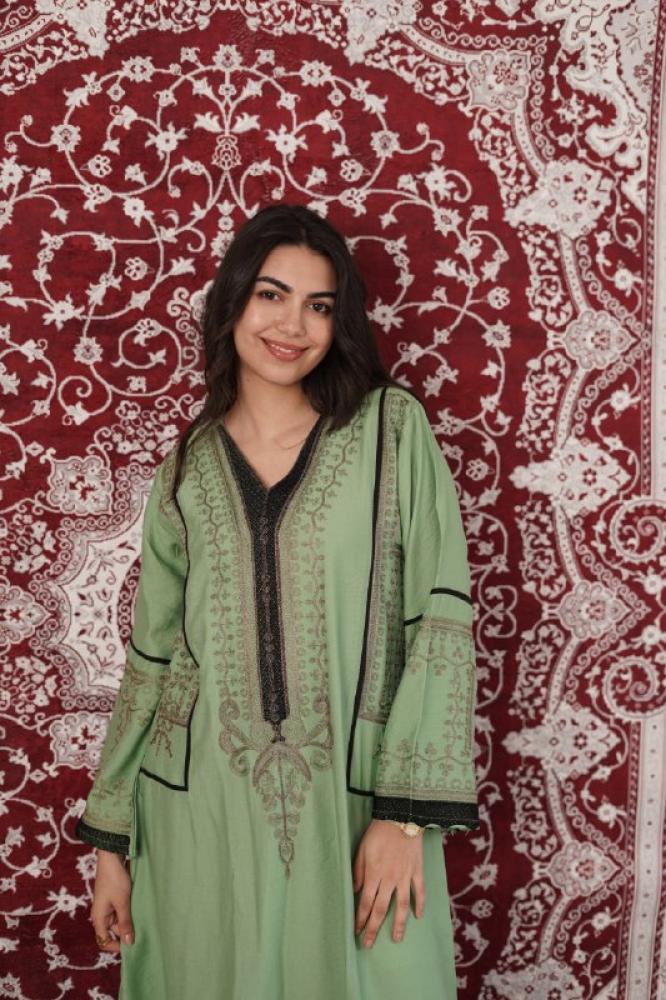 جلابية نسائية مطرزة كاملة – خيارك للذوق العالي SM - 78