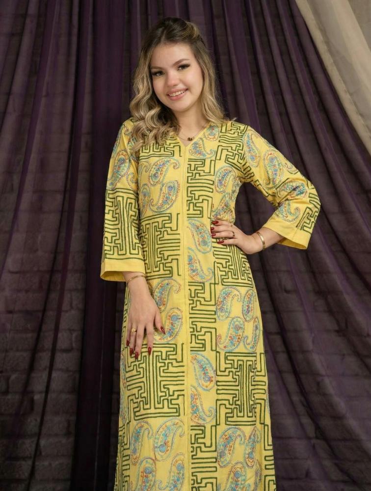 Luxury cotton thobe with a distinctive pattern – your choice for comfort and elegance SM -40